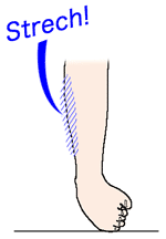 足関節外側のストレッチ